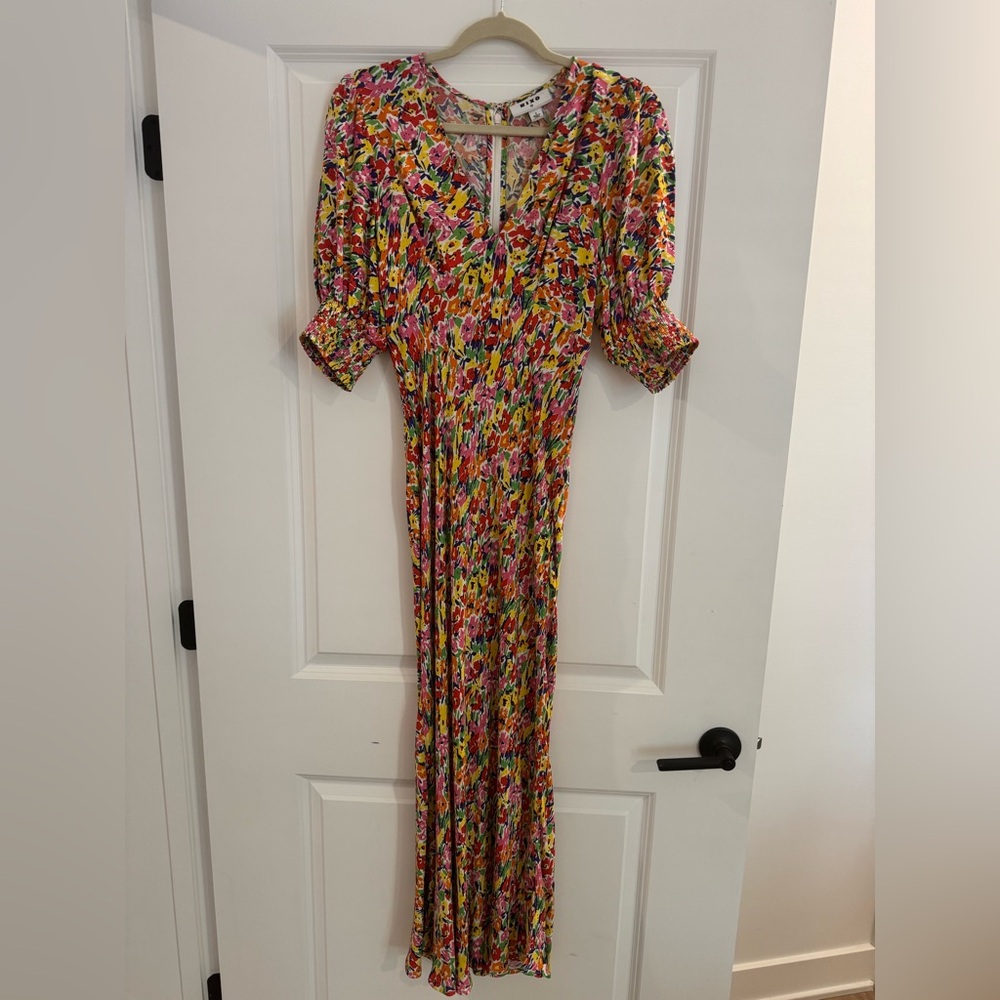 RIXO Vibrant Floral Maxi Dress